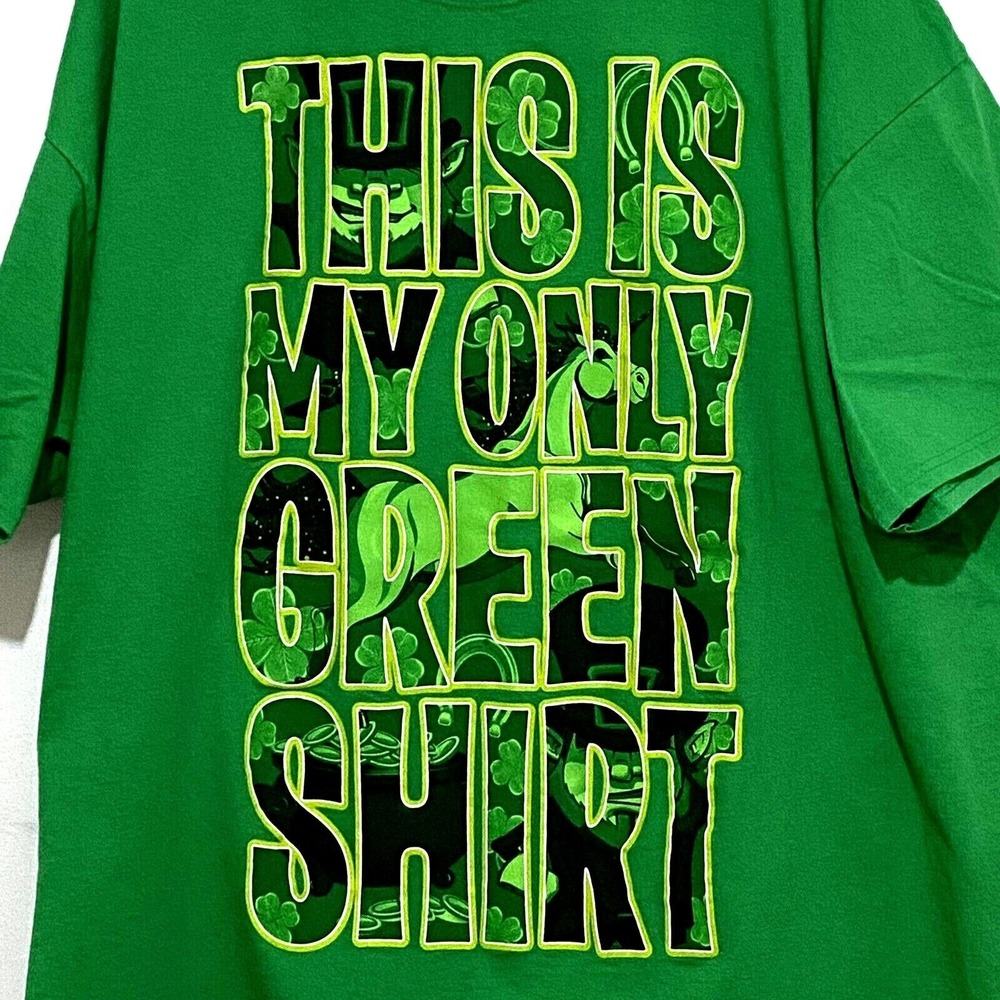 My Only Green T-Shirt Mens 3XL St Patrick's Day Spring Clover Leprechaun Unicorn